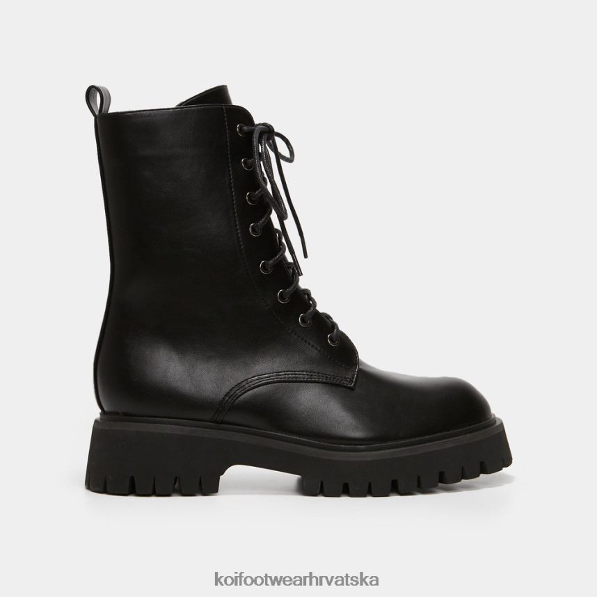 čizma | BN248488 KOI footwear žene sidrene vojne čizme na vezanje crno